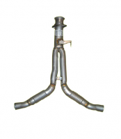 E19824 PIPE-EXHAUST-REAR-Y PIPE-ALUMINIZED-2.25 INCH-91