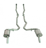 E20098 EXHAUST SYSTEM-STAINLESS STEEL-2 TO 2.5 INCH-SMALL BLOCK-MANUAL-74-79