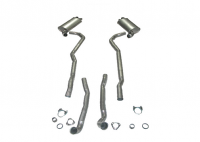 E20004 EXHAUST sYSTEM-ALUMINIZED-2.5 INCH-BIG BLOCK-454-MANUAL-70-72