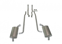 E20009 EXHAUST SYSTEM-ALUMINIZED-2.5 INCH-SMALL BLOCK-MANUAL-64-65