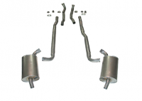 E20010 EXHAUST SYSTEM-ALUMINIZED-2.5 INCH-BIG BLOCK-427-AUTOMATIC-66-67