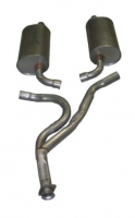 E20043 EXHAUST SYSTEM-ALUMINIZED-CAT BACK-STOCK-75