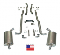 E20202 EXHAUST SYSTEM-DELUXE-2.5 INCH-BIG BLOCK-396/427-MANUAL-65-67