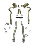 E20212 EXHAUST SYSTEM-DELUXE-2 TO 2.5 INCH-SMALL BLOCK-MANUAL-68-69