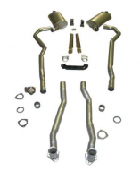 E20214 EXHAUST SYSTEM-DELUXE-2 TO 2.5 INCH-SMALL BLOCK-AUTOMATIC-68-69