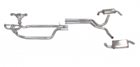 E20349 EXHAUST SYSTEM-DUAL-HEADERS AND STOCK MUFFLERS-82