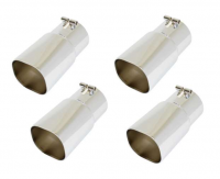 E20395 EXHAUST TIPS-STAINLESS STEEL-ZR1 STYLE-SET OF 4-85-91- TEMPORARILY DISCONTINUED