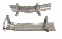 E20422 SEE E6562-HEAT SHIELD-EXHAUST PIPE-2.5 INCH-STAINLESS STEEL-PAIR-66-67