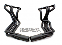 E20507 EXHAUST SYSTEM-SIDE-DOUG'S HEADERS-BLACK-SMALL BLOCK-4 INCH SIDE TUBES-63-82