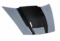 E20576 HOOD-FIBERGLASS-RAM AIR-WITH CARBON FIBER SCOOP-RK SPORT-05-13