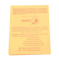 E20652 INSTRUCTION CARD-ENGINE BREAK IN-56-60