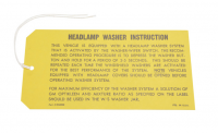 E20653 INSTRUCTION TAB-HEADLAMP WASHER-69-71