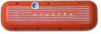 E20904 COVER-VALVE-BIG BLOCK-ORANGE POWDER COATED-SAND CAST ALUMINUM-PAIR-65-74