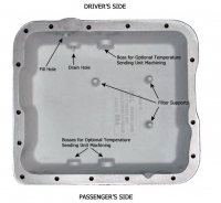 E20928 PAN-TRANSMISSION-NATURAL ALUMINUM-SAND CAST-4L60E-DEEP-97-05