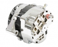 E21139 ALTERNATOR-CHROME-140 AMP-WITH TURBO FAN-69-82