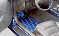 E21295 MAT SET-FLOOR-DIAMOND PLATE-POLISHED ALUMINUM-CHOICE OF COLOR-PAIR-05-13
