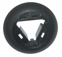 E21364 BEZEL-SUNVISOR ROD-BLACK-IN WINDSHIELD HEADER-RIGHT-97-04 TEMPORARILY UNAVAILABLE