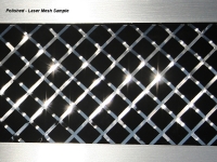 E21454 Panel-Exhaust-Stock Exhaust-Laser Mesh-Stainless Steel-97-04