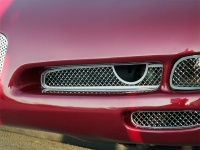 E21468 GRILLE-FRONT FOG LIGHT-LASER MESH-POLISHED-STAINLESS STEEL-1 PAIR-97-04