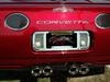 E21470 GRILLE-REAR TAG PLATE-LASER MESH-POLISHED-STAINLESS STEEL-97-04