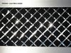 E21470 GRILLE-REAR TAG PLATE-LASER MESH-POLISHED-STAINLESS STEEL-97-04
