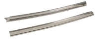 E22421 MOLDING-WINDSHIELD OUTER REVEAL-POLISHED STAINLESS STEEL-REPRODUCTION-PAIR-68-72