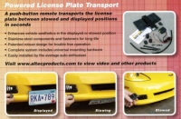 E14252 MOUNT-LICENSE PLATE BRACKET-RETRACTING-REMOTE CONTROL-EXCEPT Z06 AND GRAND SPORT-97-13