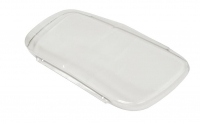 E22593 COVER-FRONT LICENSE PLATE-CLEAR-CONTOURED-97-04