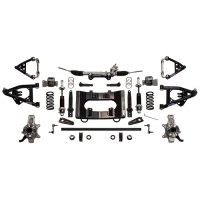 E22715 SUSPENSION KIT-FRONT-SINGLE ADJUSTABLE SHOCKS-FABROCATED COILOVER MOUNTS-BIG BLOCK-63-82