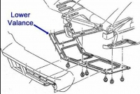 E23530 REINFORCEMENT-FENDER VALANCE-LOWER RIGHT-73-79