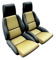 E23593 SEAT COVER-MOUNTED-STARDARD SEAT-LEATHER-TWO TONE-84-88