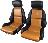 E23594 SEAT COVER-MOUNTED-STARDARD SEAT-LEATHER-TWO TONE-89-92