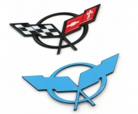 E23870 EMBLEM SET-FRONT AND REAR-CROSS FLAG SET-97-04