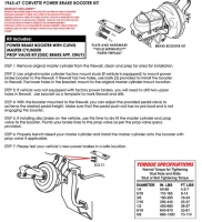 E23933 BOOSTER KIT-POWER BRAKE CONVERSION-2 WHEEL DISC BRAKES-63-67