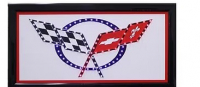 E25113 CORVETTE EMBLEM LED SUPER BRIGHT SIGN 10