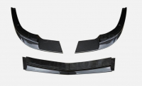 E25206 LIP SPLITTER-FRONT BUMPER-LOWER SPOILER-PLASTIC WITH CARBON FIBER PAINT COLOR-C6 Z06 ZR1 STYLE-06-13
