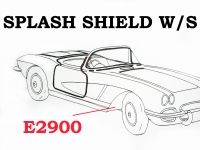 E2900 WEATHERSTRIP-SPLASH SHIELD-PAIR-53-62