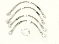 E2935 HOSE SET-BRAKE-BRAIDED STAINLESS STEEL-4 PIECES-INCLUDING 90-92 ZR1-USA-88-93