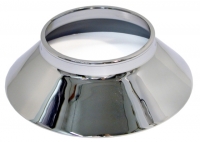 E3329 CONE-ALUMINUM KNOCK OFF WHEEL-W-BEAD AT TOP OF CONE-POLISHED STAINLESS STEEL-USA-EA-63-65