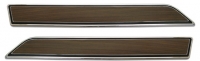 E3417 TRIM-DOOR PANEL-UPPER DIE CASTING-TEAK INSERT-INCLUDES HARDWARE-PAIR-76