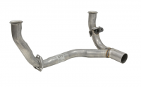E19833 PIPE-EXHAUST-FRONT-Y PIPE-STAINLESS STEEL-WITH SMOG BRACKET-2 PIECES-75-76
