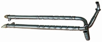 E3728 EXHAUST SYSTEM-SIDE-ALUMINIZED-2.5 INCH-SMALL BLOCK-327-65-67