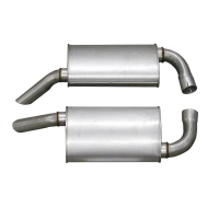 E3665 MUFFLER-ALUMINIZED-OVAL-2.5 INCH-PAIR-78 L82-79-82 ALL