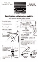 E3731 ANTENNA-POWER-FULLY AUTOMATIC-INCLUDES CABLE AND HARNESS-EXACT HARADA MX22 REPLACEMENT