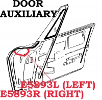 E5893L WEATHERSTRIP-DOOR AUXILIARY-USA-LEFT-63