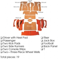 E5960 CARPET SET-COMPLETE-CONVERTIBLE-80-20 LOOP-NO PAD-WITH OUT TOOL BOX CUT OUT-63