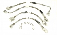 E6319 HOSE SET-BRAKE-BRAIDED STAINLESS STEEL-4 PIECES-USA-94-96