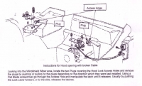 E6538 CABLE ASSEMBLY-HOOD RELEASE-WITH HANDLE AND WIRE CASING-68-76