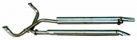E17173 EXHAUST SYSTEM-SIDE-ALUMINIZED PIPES-2.5 INCH-BIG BLOCK-454-FACTORY COVERS-70-74