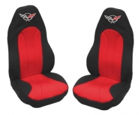 E7160 COVER-SEAT-NEOPRENE-BLACK/RED-97-04